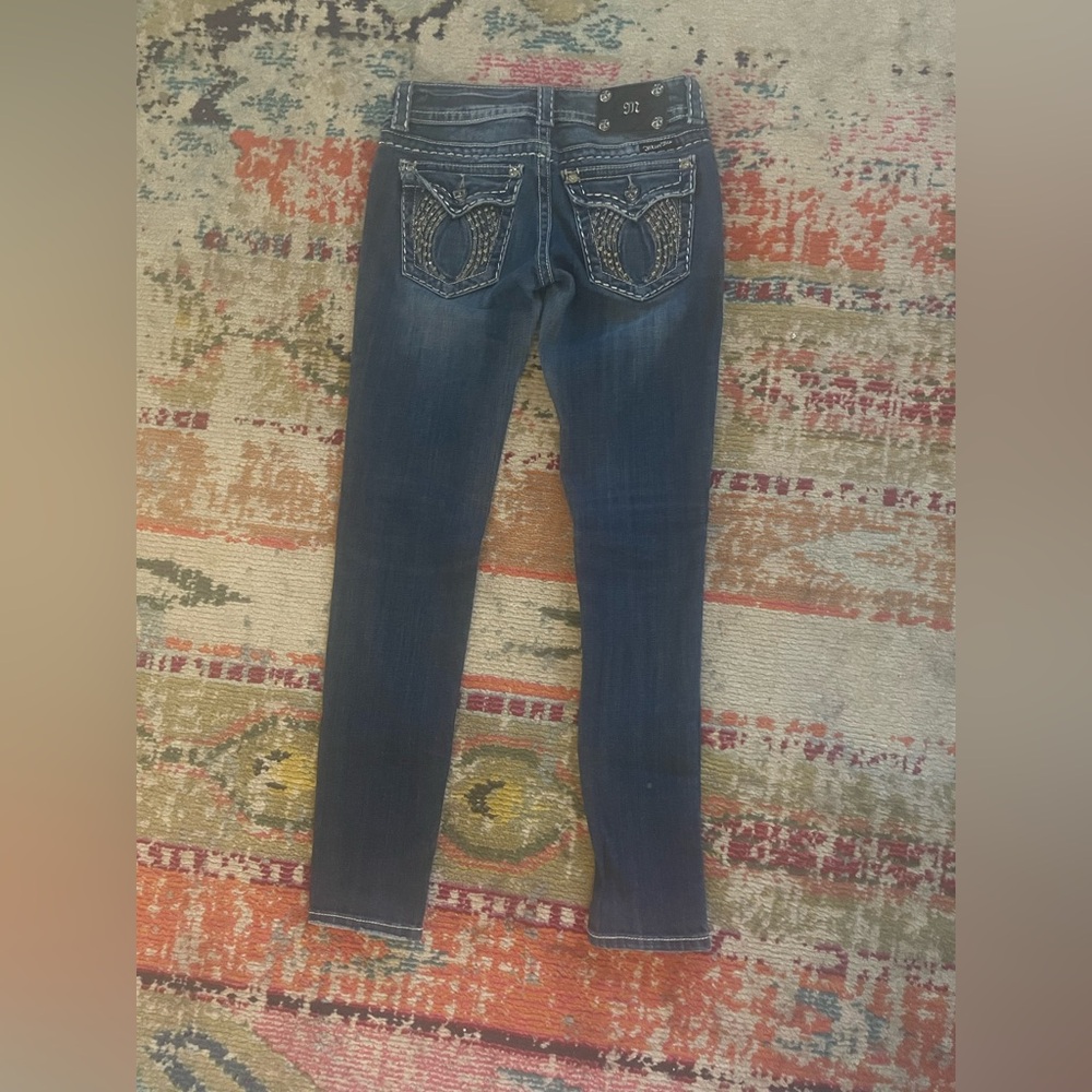 Miss Me Skinny Jeans with Angel Wing Embellished Pockets - Picture 4 of 4